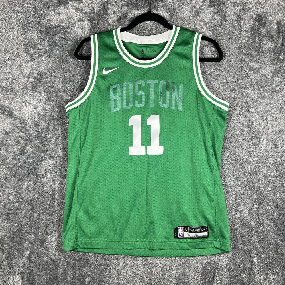 Kyrie Irving Jersey Boys L 14 Green Dri-Fit Boston Celtics 11 Nike Basketball